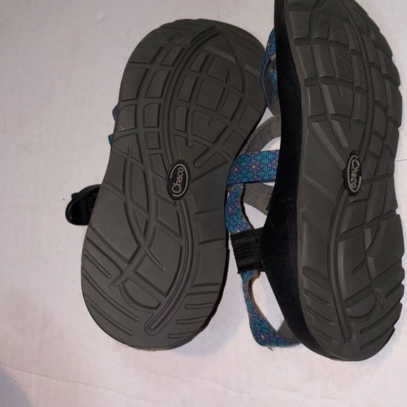 Chaco Z/2 Yampa hiking sandals featuring a blue and yellow women’s size 8 - Picture 7 of 8